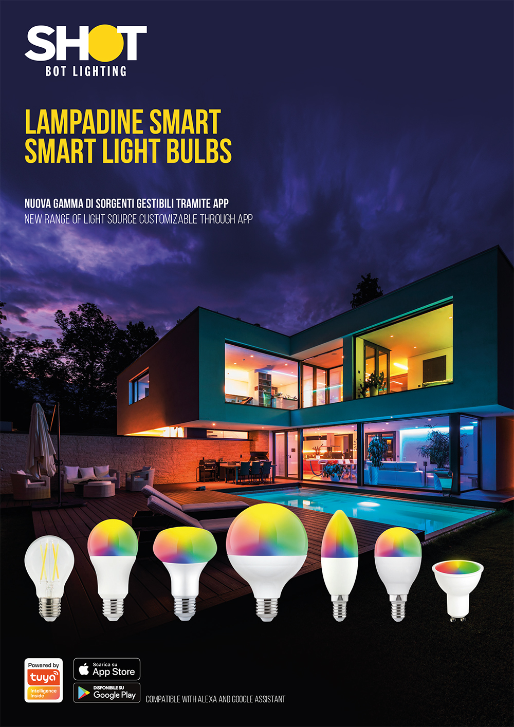Lampadina BOT LIGHTING SHOT - GU10 LED Smart RGB + Tunable White Wireless  Dimmerabile - Lightplus - Vendita online di componenti per l'illuminazione  interna ed esterna per la casa e il giardino